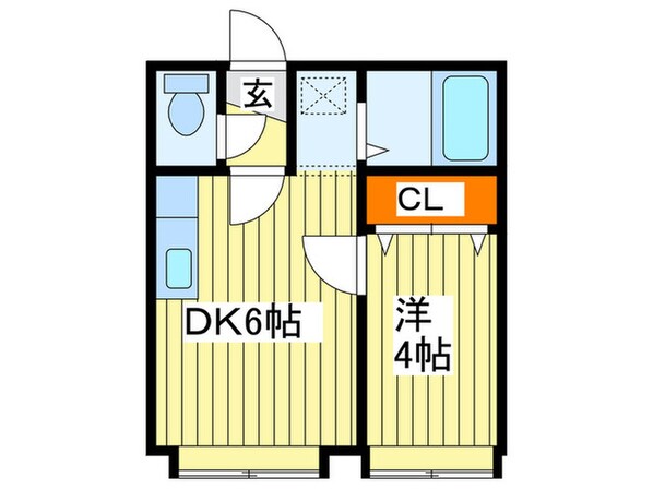 クル－ズハウス東区役所前の物件間取画像